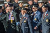 Royal Welsh Comrades Association (Group A39, 8 members) during the Royal British Legion March Past on Remembrance Sunday at the Cenotaph, Whitehall, Westminster, London, 11 November 2018, 12:03.