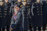 The East Surrey Regimental Reunion Association (Group A40, 6 members) during the Royal British Legion March Past on Remembrance Sunday at the Cenotaph, Whitehall, Westminster, London, 11 November 2018, 12:03.