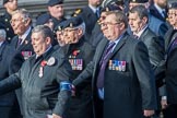Royal Army Ordnance Corps Association (Group B1, 33 members) during the Royal British Legion March Past on Remembrance Sunday at the Cenotaph, Whitehall, Westminster, London, 11 November 2018, 12:05.