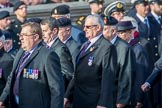 Royal Army Ordnance Corps Association (Group B1, 33 members) during the Royal British Legion March Past on Remembrance Sunday at the Cenotaph, Whitehall, Westminster, London, 11 November 2018, 12:05.
