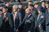 Royal Army Ordnance Corps Association (Group B1, 33 members) during the Royal British Legion March Past on Remembrance Sunday at the Cenotaph, Whitehall, Westminster, London, 11 November 2018, 12:05.
