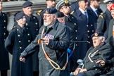 The Army Dog Unit Northern Ireland (RAVC) Association (Group B3, 38 members) during the Royal British Legion March Past on Remembrance Sunday at the Cenotaph, Whitehall, Westminster, London, 11 November 2018, 12:06.