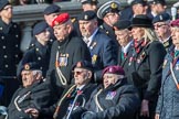 The Army Dog Unit Northern Ireland (RAVC) Association (Group B3, 38 members) during the Royal British Legion March Past on Remembrance Sunday at the Cenotaph, Whitehall, Westminster, London, 11 November 2018, 12:06.