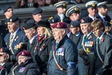 The Army Dog Unit Northern Ireland (RAVC) Association (Group B3, 38 members) during the Royal British Legion March Past on Remembrance Sunday at the Cenotaph, Whitehall, Westminster, London, 11 November 2018, 12:06.