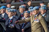 Army Air Corps Veteran Association (Group B7, 42 members) during the Royal British Legion March Past on Remembrance Sunday at the Cenotaph, Whitehall, Westminster, London, 11 November 2018, 12:07.