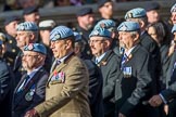 Army Air Corps Veteran Association (Group B7, 42 members) during the Royal British Legion March Past on Remembrance Sunday at the Cenotaph, Whitehall, Westminster, London, 11 November 2018, 12:07.