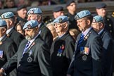 Army Air Corps Veteran Association (Group B7, 42 members) during the Royal British Legion March Past on Remembrance Sunday at the Cenotaph, Whitehall, Westminster, London, 11 November 2018, 12:07.
