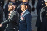 The Royal Lancers (Group B22, 24 members) during the Royal British Legion March Past on Remembrance Sunday at the Cenotaph, Whitehall, Westminster, London, 11 November 2018, 12:10.