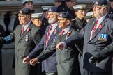 The 16th/5th Queen's Royal Lancers OCA (Group B23, 39 members)during the Royal British Legion March Past on Remembrance Sunday at the Cenotaph, Whitehall, Westminster, London, 11 November 2018, 12:10.