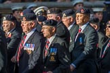 The 16th/5th Queen's Royal Lancers OCA (Group B23, 39 members) during the Royal British Legion March Past on Remembrance Sunday at the Cenotaph, Whitehall, Westminster, London, 11 November 2018, 12:11.