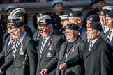17th/21st Lancers (Death or Glory Boys) Veterans Association (Group B24, 35 members) during the Royal British Legion March Past on Remembrance Sunday at the Cenotaph, Whitehall, Westminster, London, 11 November 2018, 12:11.