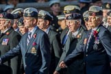 17th/21st Lancers (Death or Glory Boys) Veterans Association (Group B24, 35 members) during the Royal British Legion March Past on Remembrance Sunday at the Cenotaph, Whitehall, Westminster, London, 11 November 2018, 12:11.