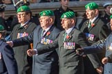 Intelligence Corps Association (Group B29, 35 members) during the Royal British Legion March Past on Remembrance Sunday at the Cenotaph, Whitehall, Westminster, London, 11 November 2018, 12:12.