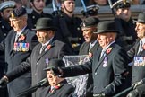 3rd Regiment Royal Horse Artillery Past and Present(Group B33, 70 members) during the Royal British Legion March Past on Remembrance Sunday at the Cenotaph, Whitehall, Westminster, London, 11 November 2018, 12:12.
