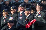 3rd Regiment Royal Horse Artillery Past and Present(Group B33, 70 members) during the Royal British Legion March Past on Remembrance Sunday at the Cenotaph, Whitehall, Westminster, London, 11 November 2018, 12:12.
