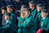 WRAC Association (Group B40, 95 members) during the Royal British Legion March Past on Remembrance Sunday at the Cenotaph, Whitehall, Westminster, London, 11 November 2018, 12:13.