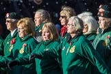 WRAC Association (Group B40, 95 members) during the Royal British Legion March Past on Remembrance Sunday at the Cenotaph, Whitehall, Westminster, London, 11 November 2018, 12:13.