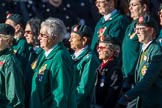 WRAC Association (Group B40, 95 members) during the Royal British Legion March Past on Remembrance Sunday at the Cenotaph, Whitehall, Westminster, London, 11 November 2018, 12:13.