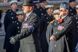 Royal Air Forces Association (Group C1, 155 members) during the Royal British Legion March Past on Remembrance Sunday at the Cenotaph, Whitehall, Westminster, London, 11 November 2018, 12:14.