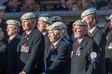 Royal Air Force Police Association (Group C2, 60 members) during the Royal British Legion March Past on Remembrance Sunday at the Cenotaph, Whitehall, Westminster, London, 11 November 2018, 12:14.