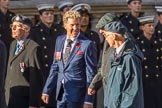 RAF Linguists' Associations (RAFLing) (Group C6, 20 members) during the Royal British Legion March Past on Remembrance Sunday at the Cenotaph, Whitehall, Westminster, London, 11 November 2018, 12:15.