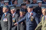 6 Squadron (Royal Air Force) Association (Group C7, 16 members) during the Royal British Legion March Past on Remembrance Sunday at the Cenotaph, Whitehall, Westminster, London, 11 November 2018, 12:15.