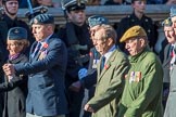 6 Squadron (Royal Air Force) Association (Group C7, 16 members) during the Royal British Legion March Past on Remembrance Sunday at the Cenotaph, Whitehall, Westminster, London, 11 November 2018, 12:15.