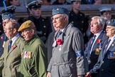 6 Squadron (Royal Air Force) Association (Group C7, 16 members) during the Royal British Legion March Past on Remembrance Sunday at the Cenotaph, Whitehall, Westminster, London, 11 November 2018, 12:15.