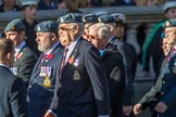 Royal Air Force Mountain Rescue Association (Group C12, 32 members) during the Royal British Legion March Past on Remembrance Sunday at the Cenotaph, Whitehall, Westminster, London, 11 November 2018, 12:16.