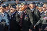 RAF Movements and Mobile Air Movements Squadrons Association (Group C15, 50 members) during the Royal British Legion March Past on Remembrance Sunday at the Cenotaph, Whitehall, Westminster, London, 11 November 2018, 12:16.
