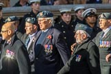 RAF Movements and Mobile Air Movements Squadrons Association (Group C15, 50 members) during the Royal British Legion March Past on Remembrance Sunday at the Cenotaph, Whitehall, Westminster, London, 11 November 2018, 12:16.