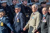 Coastal Command and Maritime Air Association (CCMAA) (Group C18, 21 members) during the Royal British Legion March Past on Remembrance Sunday at the Cenotaph, Whitehall, Westminster, London, 11 November 2018, 12:17