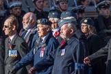 Coastal Command and Maritime Air Association (CCMAA) (Group C18, 21 members) during the Royal British Legion March Past on Remembrance Sunday at the Cenotaph, Whitehall, Westminster, London, 11 November 2018, 12:17