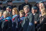 Princess Mary's Royal Air Force Nursing Association (Group C22, 38 members) during the Royal British Legion March Past on Remembrance Sunday at the Cenotaph, Whitehall, Westminster, London, 11 November 2018, 12:17.