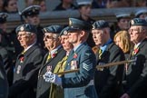 Royal Air Force Survival Equipment (squippers) Association (Group C23, 50 members) during the Royal British Legion March Past on Remembrance Sunday at the Cenotaph, Whitehall, Westminster, London, 11 November 2018, 12:18.