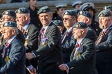Harrier Force Association (Group C25, 100 members) during the Royal British Legion March Past on Remembrance Sunday at the Cenotaph, Whitehall, Westminster, London, 11 November 2018, 12:18.