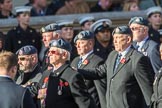 The 9 Squadron Association RAF (Group C27, 21 members) during the Royal British Legion March Past on Remembrance Sunday at the Cenotaph, Whitehall, Westminster, London, 11 November 2018, 12:19.