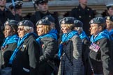 WRAF Branch of the Royal Air Forces Association (Group C30, 80 members) during the Royal British Legion March Past on Remembrance Sunday at the Cenotaph, Whitehall, Westminster, London, 11 November 2018, 12:19.