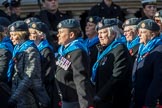 WRAF Branch of the Royal Air Forces Association (Group C30, 80 members) during the Royal British Legion March Past on Remembrance Sunday at the Cenotaph, Whitehall, Westminster, London, 11 November 2018, 12:19.