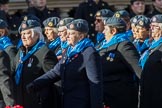 WRAF Branch of the Royal Air Forces Association (Group C30, 80 members) during the Royal British Legion March Past on Remembrance Sunday at the Cenotaph, Whitehall, Westminster, London, 11 November 2018, 12:19.