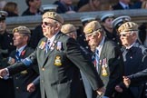 The RAF Masirah & RAF Salalah Veterans Association (Group C35, 20 members) during the Royal British Legion March Past on Remembrance Sunday at the Cenotaph, Whitehall, Westminster, London, 11 November 2018, 12:19.