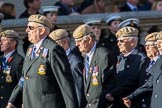 The RAF Masirah & RAF Salalah Veterans Association (Group C35, 20 members) during the Royal British Legion March Past on Remembrance Sunday at the Cenotaph, Whitehall, Westminster, London, 11 November 2018, 12:19.