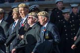The RAF Masirah & RAF Salalah Veterans Association (Group C35, 20 members) during the Royal British Legion March Past on Remembrance Sunday at the Cenotaph, Whitehall, Westminster, London, 11 November 2018, 12:19.