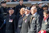 British Nuclear Tests Veterans Association  (Group D5, 30 members) during the Royal British Legion March Past on Remembrance Sunday at the Cenotaph, Whitehall, Westminster, London, 11 November 2018, 12:21.