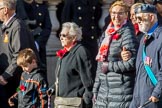 British Nuclear Tests Veterans Association  (Group D5, 30 members) during the Royal British Legion March Past on Remembrance Sunday at the Cenotaph, Whitehall, Westminster, London, 11 November 2018, 12:21.