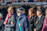 British Nuclear Tests Veterans Association  (Group D5, 30 members) during the Royal British Legion March Past on Remembrance Sunday at the Cenotaph, Whitehall, Westminster, London, 11 November 2018, 12:21.
