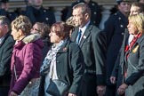 British Nuclear Tests Veterans Association  (Group D5, 30 members) during the Royal British Legion March Past on Remembrance Sunday at the Cenotaph, Whitehall, Westminster, London, 11 November 2018, 12:21.