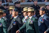British Gurkha Welfare Society (Group D6, 5 members) during the Royal British Legion March Past on Remembrance Sunday at the Cenotaph, Whitehall, Westminster, London, 11 November 2018, 12:21.