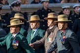 British Gurkha Welfare Society (Group D6, 5 members) during the Royal British Legion March Past on Remembrance Sunday at the Cenotaph, Whitehall, Westminster, London, 11 November 2018, 12:21.