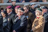 Circuit of Service Lodges (Group D14, 35 members) during the Royal British Legion March Past on Remembrance Sunday at the Cenotaph, Whitehall, Westminster, London, 11 November 2018, 12:22.